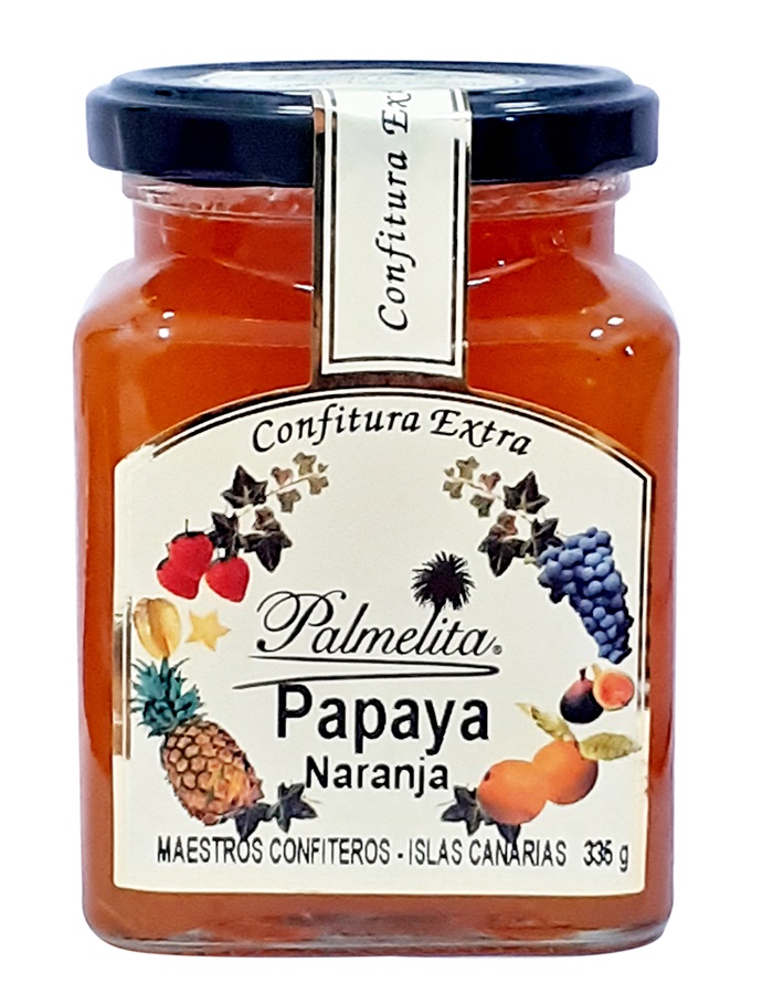 CONFITURA EXTRA PALMELITA - PAPAYA - NARANJA 355 GRS*12 UDS