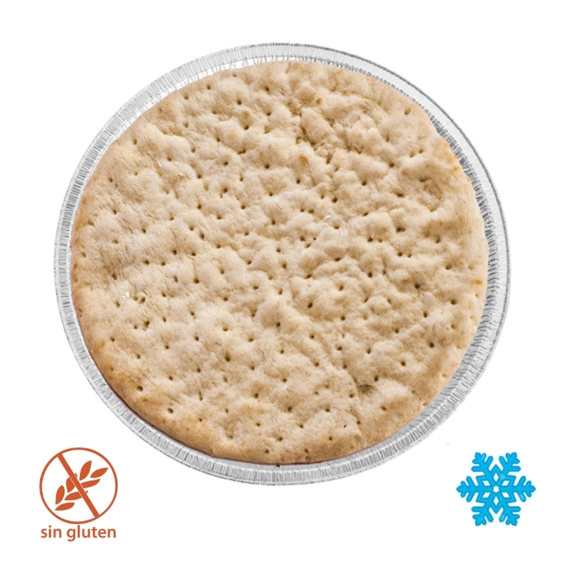 BASE PIZZA EN BANDEJA SIN GLUTEN 28CM 230GR X 9U