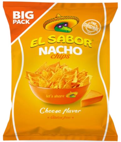 NACHO CHIPS QUESO 15x180g SIN GLUTEN 