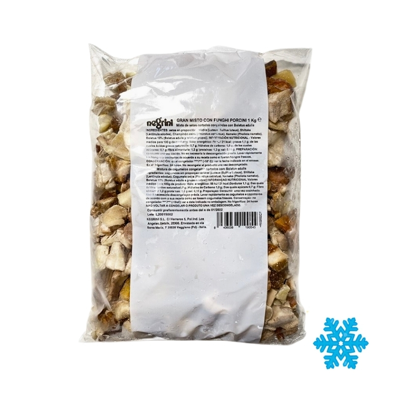 GRAN MISTO DI FUNGHI CON PORCINI 1KG X 6 NEGRINI