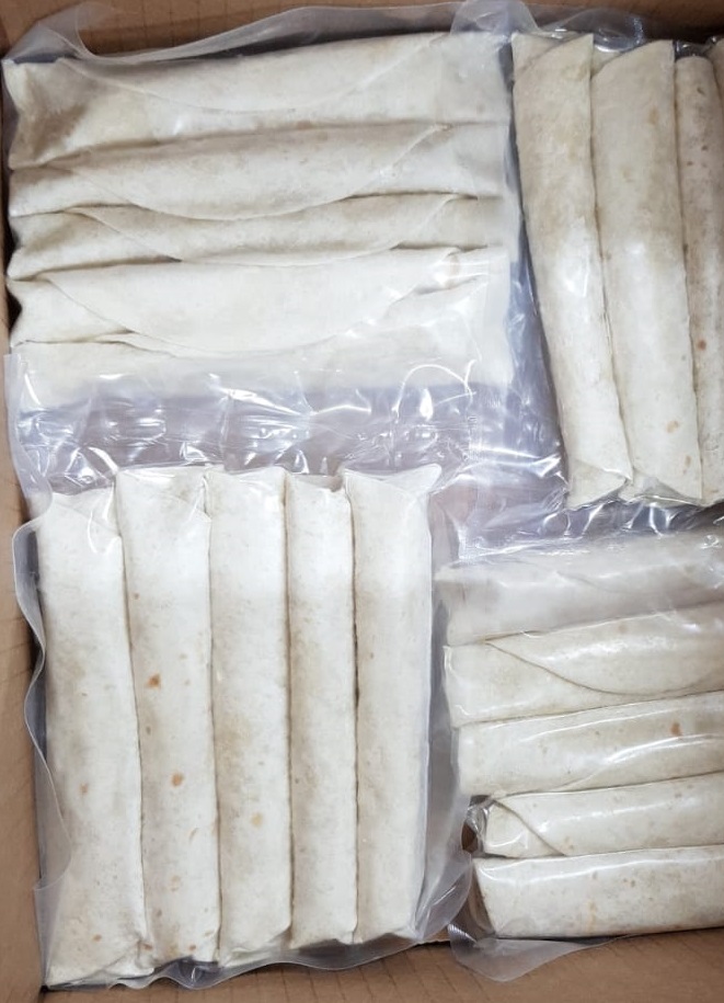 MINI BURRITO DE POLLO 40 GRS APROX x144 UNDS