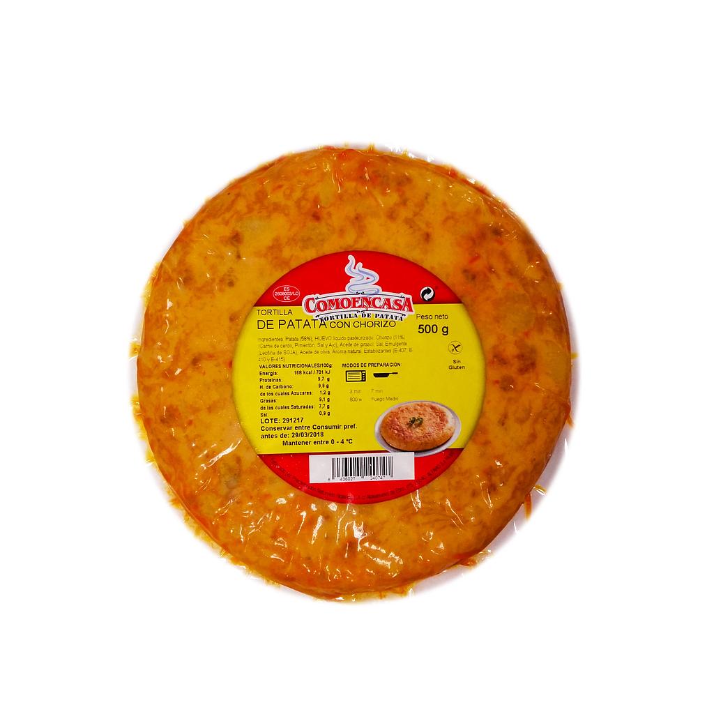 TORTILLA CHORIZO REF.500GX6 COMOENCASA