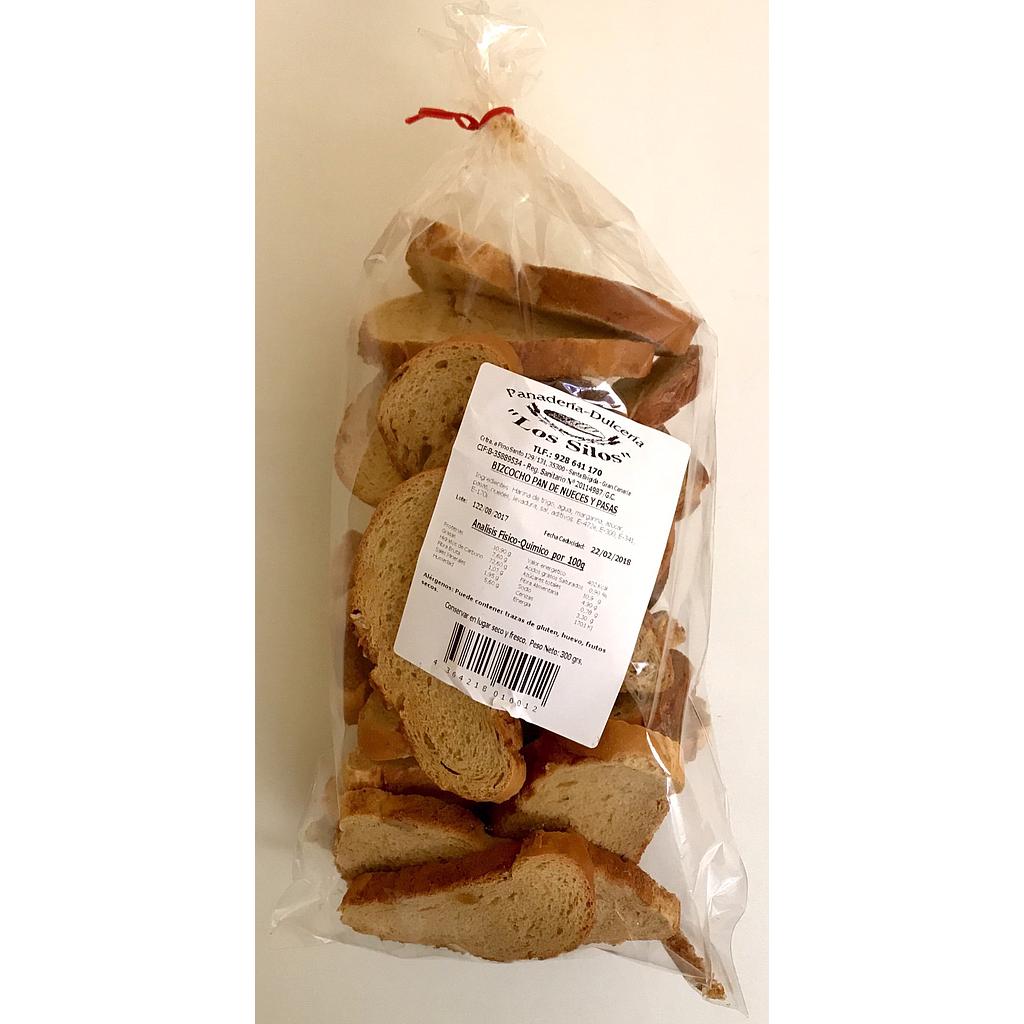 PAN BIZCOCHADO NUECES Y PASAS 300GX8