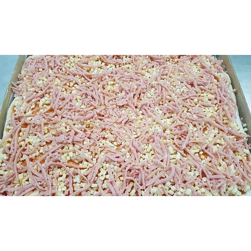 [08.06.0117] BASE PIZZA ARTESANA C/ ATUN+QUESO 29*47*10 UDS