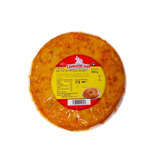 [16.04.0353] TORTILLA CHORIZO REF.500GX6 COMOENCASA
