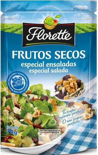 [18.01.ZE8618] FRUTOS SECOS FLORETTE CANARIAS 70G/12