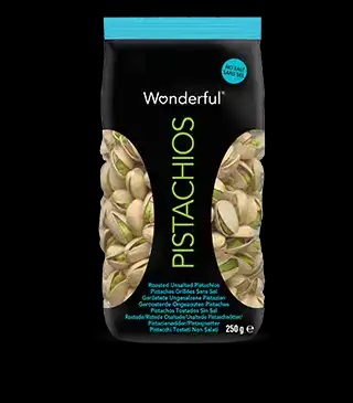 PISTACHOS TOSTADOS SIN SAL 250 GRX8 WONDERFUL