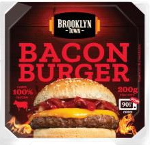 BACON BURGER 220g x6 BROOKLYN TOWN REF