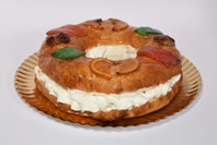 ROSCÓN DE REYES CREMA SIN GLUTEN 800GR X 6 UNDS