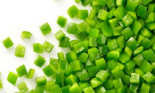 PIMIENTO VERDE ARDO CUBO 10X10  4X2,5KGS