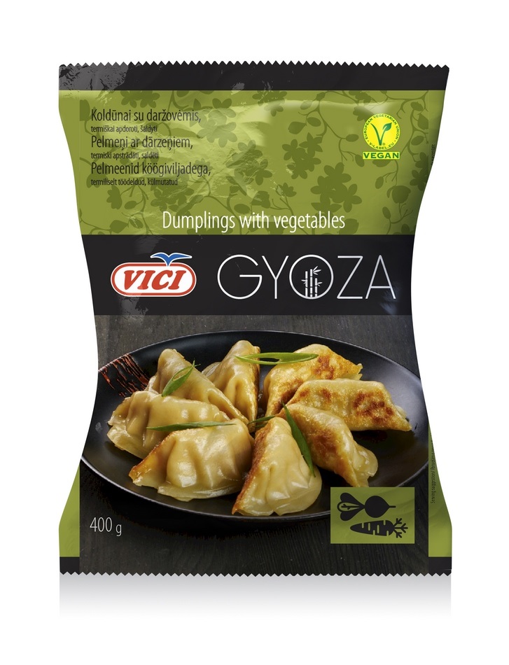 GYOZA VERDURAS(dumplings) VEGANO 18-22 GRS 8 BOLSAS X 600 GRS (240 UDS)