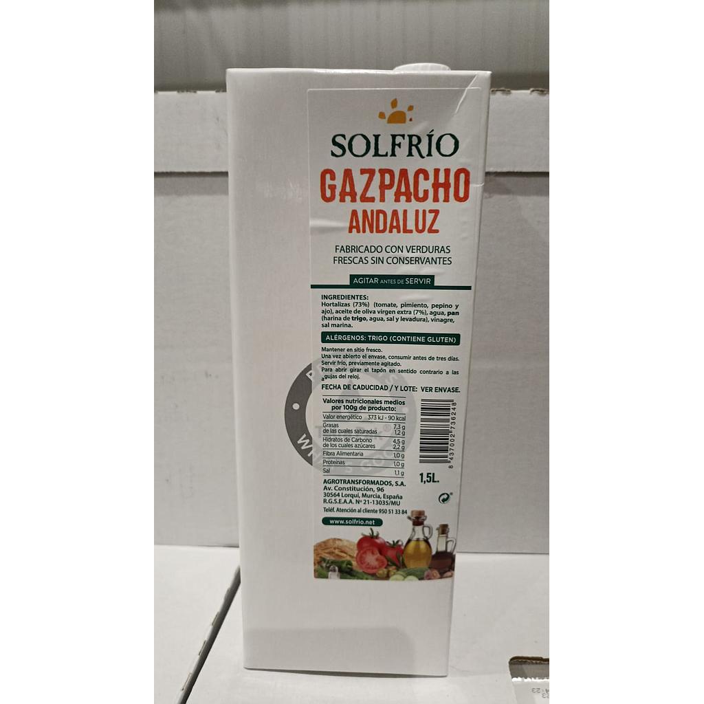GAZPACHO ANDALUZ 1,5 LTS X 8 SOLFRIO