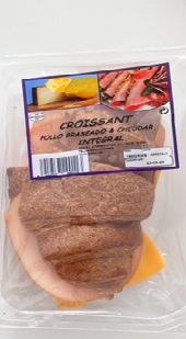 [26.02.135194] CROISSANT INTEGRAL POLLO BRASEADO / CHEDDAR REF 180 G X 6