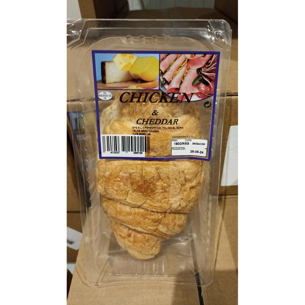 CROISSANT POLLO/QUESO CHEDDAR REF 180 G X 6