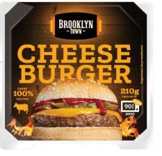 NUEVA CHEESE BURGER 210g x6 BROOKLYN TOWN REF