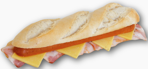 [26.01.1018] BOCADILLO FRANKFURT, BACON Y QUESO 250 GRS*6 UDS