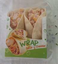 WRAP PECHUGA DE POLLO Y CHEDDAR 81 grs *2 uds x 12