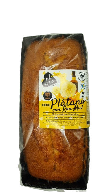 KEKE PLATANO CON RON MIEL 550 GRS * 8 UDS &quot;EL NEO&quot;