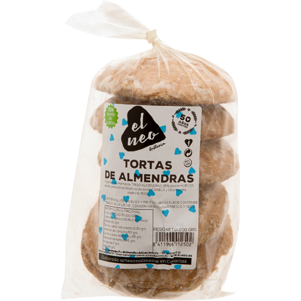 TORTAS DE ALMENDRAS 200 GRS * 13 UND &quot; EL NEO&quot;