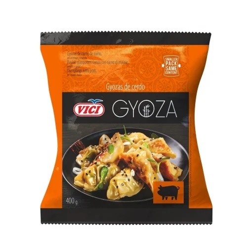 GYOZA CERDO Y VERDURAS(dumplings)  18-22 GRS 8 BOLSAS X 600 GRS (240 UDS)