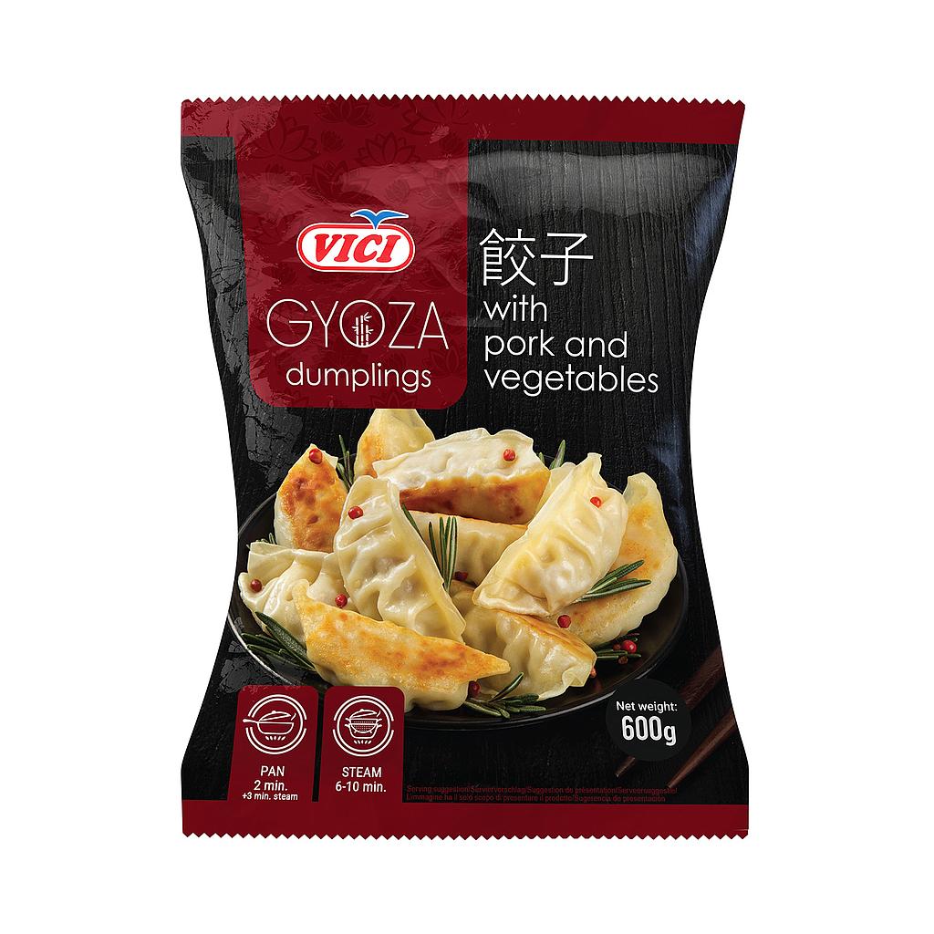 GYOZA CERDO Y VERDURAS(dumplings)  18-22 GRS 8 BOLSAS X 600 GRS (240 UDS)