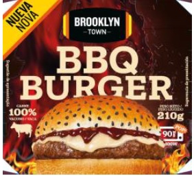 NUEVA BBQ BURGER 210g x6 BROOKLYN TOWN REF