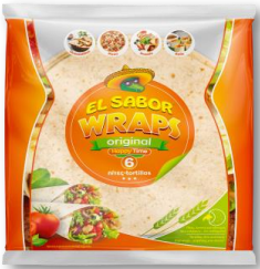 TORTILLA SUPERMERCADO EL SABOR 20 CM (6UDS*18PAQ)