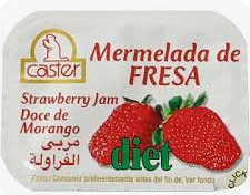 MERMELADA FRESA DIET 396 TARRINAS * 20 GRS