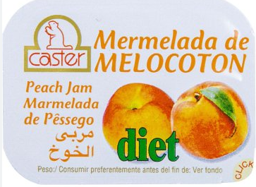 MERMELADA MELOCOTON DIET 396 TARRINAS * 20 GRS