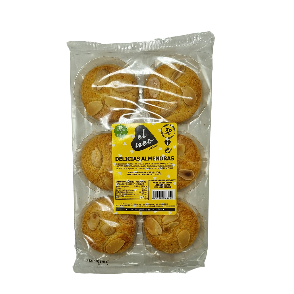 DELICIAS ALMENDRAS 15 UND X 200 GRS &quot;EL NEO&quot;