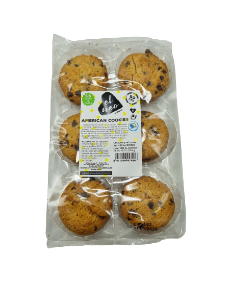 AMERICAN COOKIES 12 UD X 200 GRS &quot;EL NEO&quot;