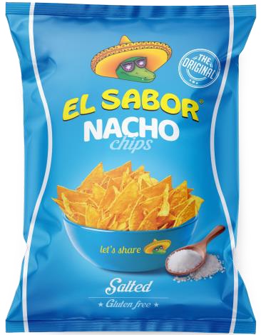 [08.11.1090] NACHO CHIPS SALADOS18x100g SIN GLUTEN 