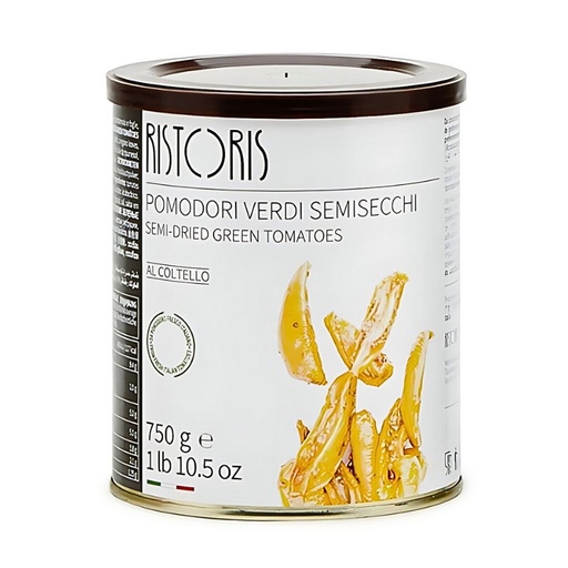 [08.17.1002076] POMODORI VERDI SEMISECCHI SPICCHI 750GX6U RISTORIS